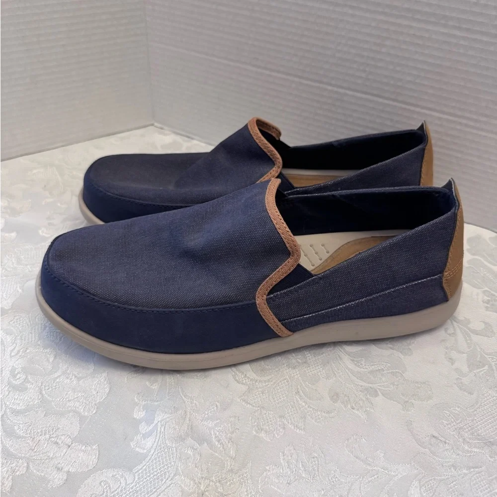 Crocs Santa Cruz Navy Men’s 13 Loafer Comfort‎ Casual Shoes Beach Fish Coastal